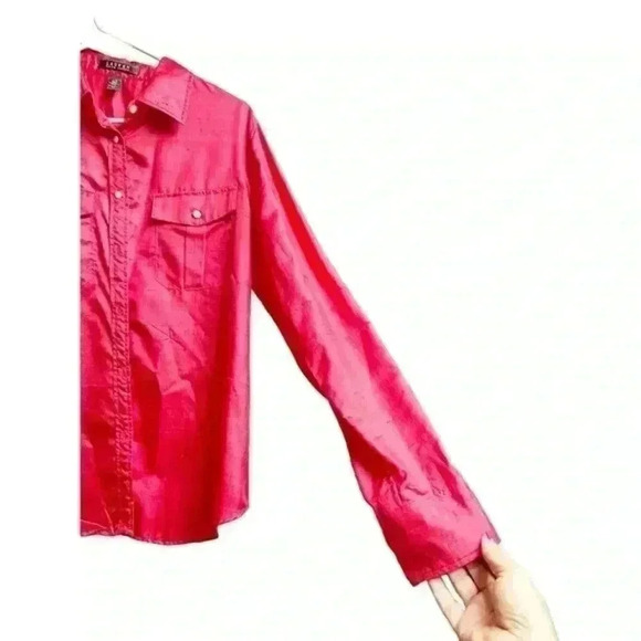 Lauren Ralph‎ Lauren Silk Button Down Shirt - Picture 4 of 6
